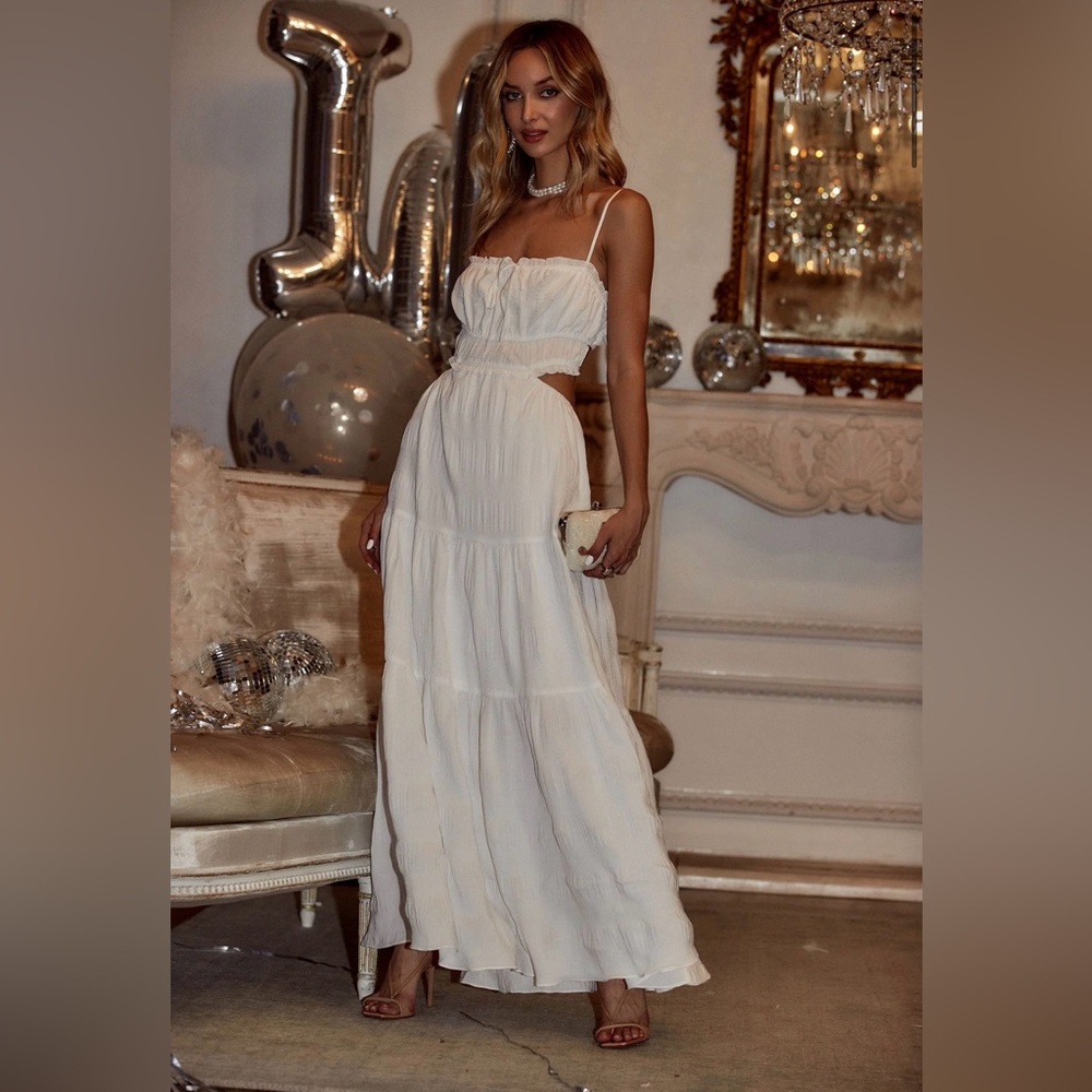 12th tribe - white boho gown